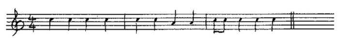 Classical guitar sight reading example 1