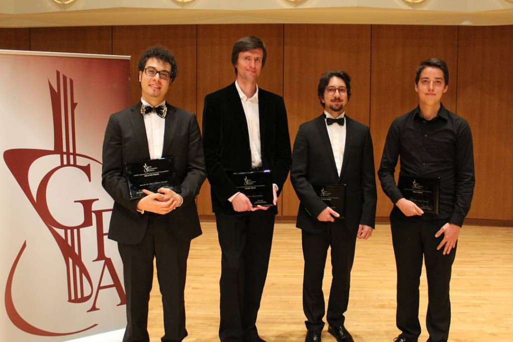 (L to R) Andrea De Vitis, Pavel Kukhta,Celil Refik Kaya, Xavier Jara