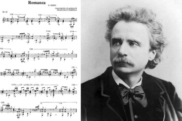 grieg romanza for classical guitar